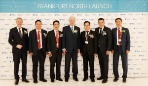"(From Left to Right) Peter Knapp - Group Director, Europe, Global Switch; Li Qiang, Representative of DailyTech; Donald Tan - Executive Vice President of China Telecom Global; John Corcoran - CEO of Global Switch; Sun Congbin - Consul General of the People’s Republic of China; Oliver Schwebel, Managing Director of the Frankfurt Economical Department; Charlie Cao, Managing Director of China Telecom (Europe) Limited."